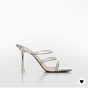 Mango Silver Heels Elegant Design
